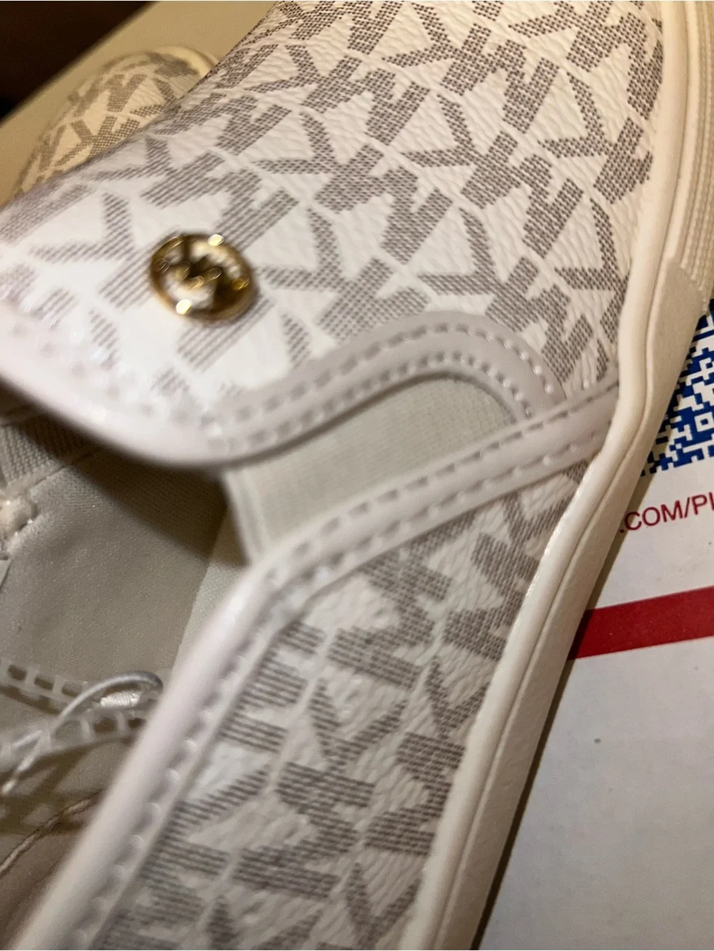 Michael Kors Kids' Danyon White Slip-On Sneakers